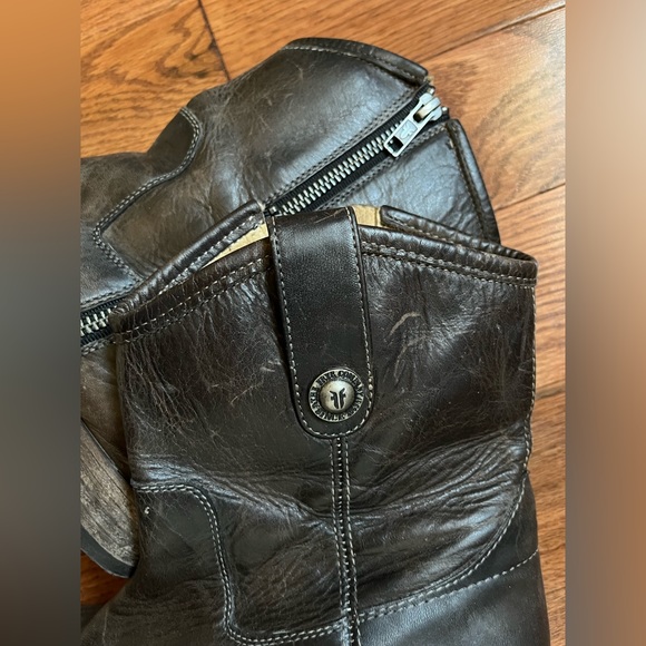 Frye leather ankle western boot - Picture 7 of 8